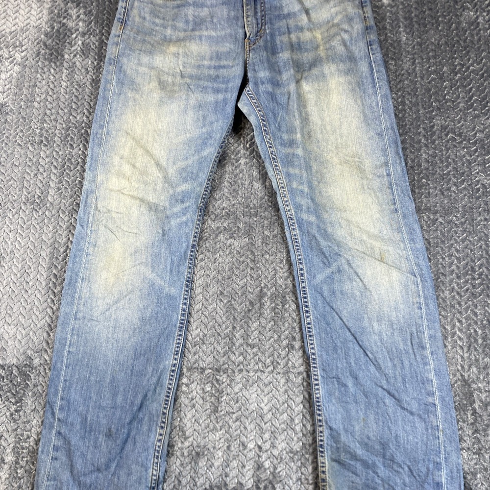 Levi's‎ 505 Regular Fit Jeans Men's Size 32x32 Light Blue Straight Leg Denim